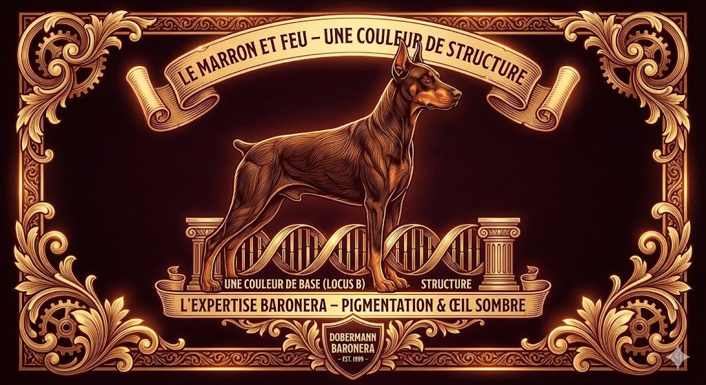 Dobermann Marron et Feu - Sélection génétique Baronera