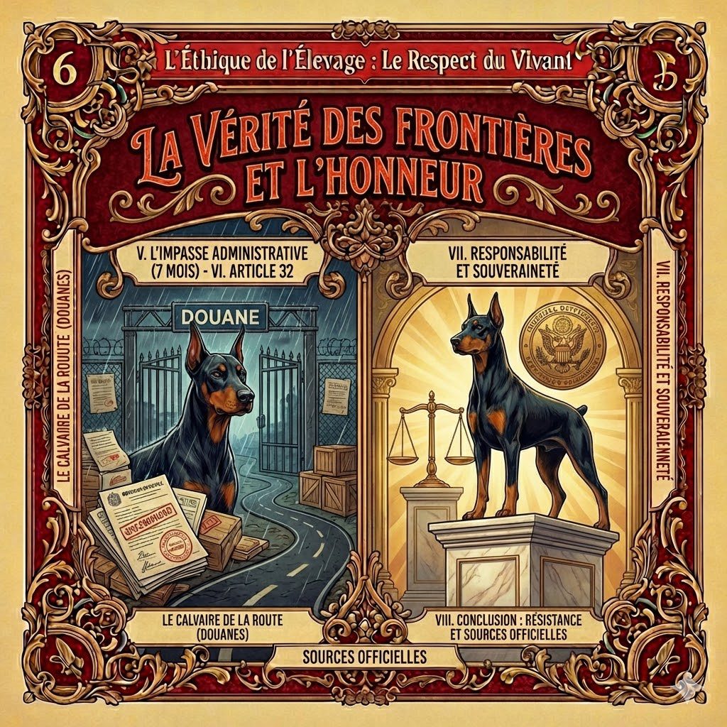 Export Dobermann Serbie – Réglementation et frontières