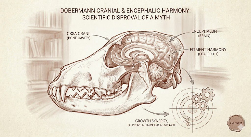 Vivre avec un Dobermann : anatomie du crâne et du cerveau équilibré