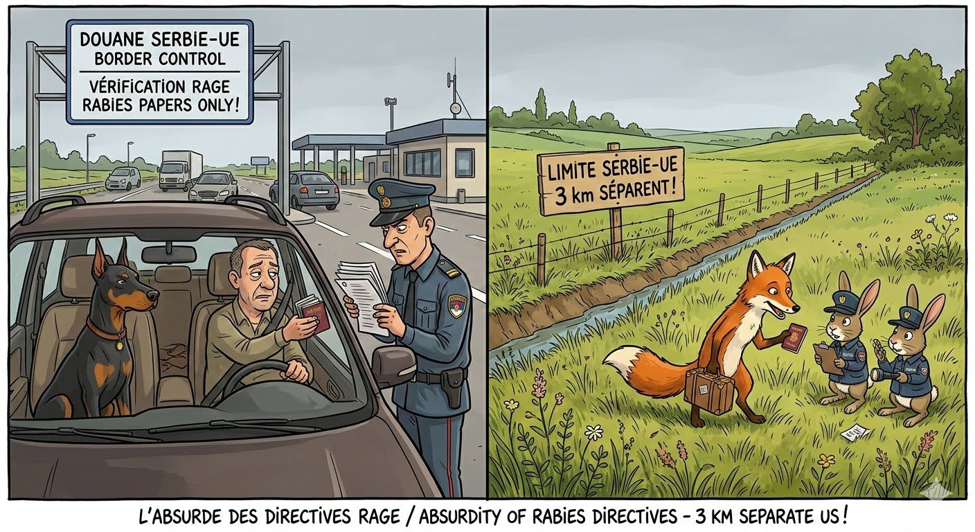Export Dobermann Serbie : L'absurdité du titrage rage face à la faune sauvage libre
