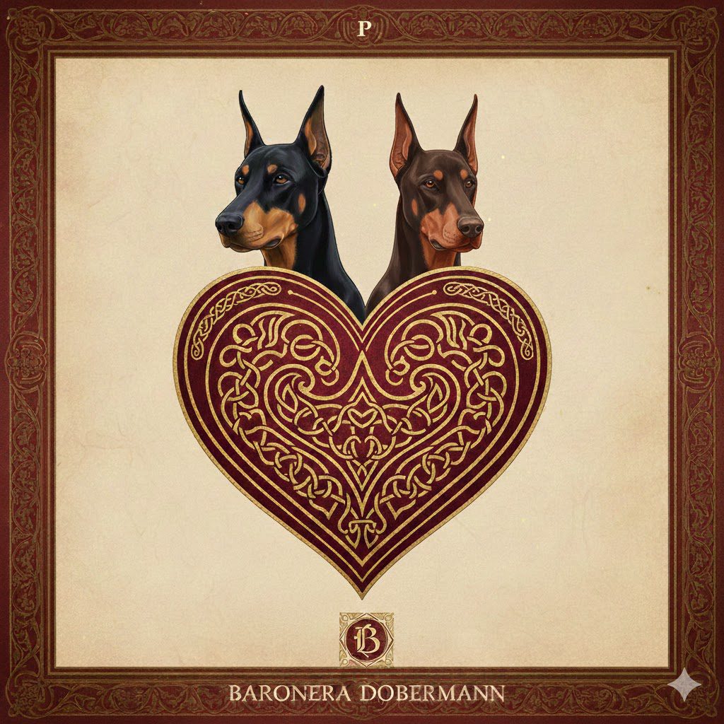Socialisation Dobermann Baronera : amour et protection familiale